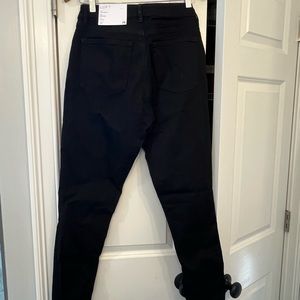 Loft Mid Rise Skinny Jeans in Black NWT